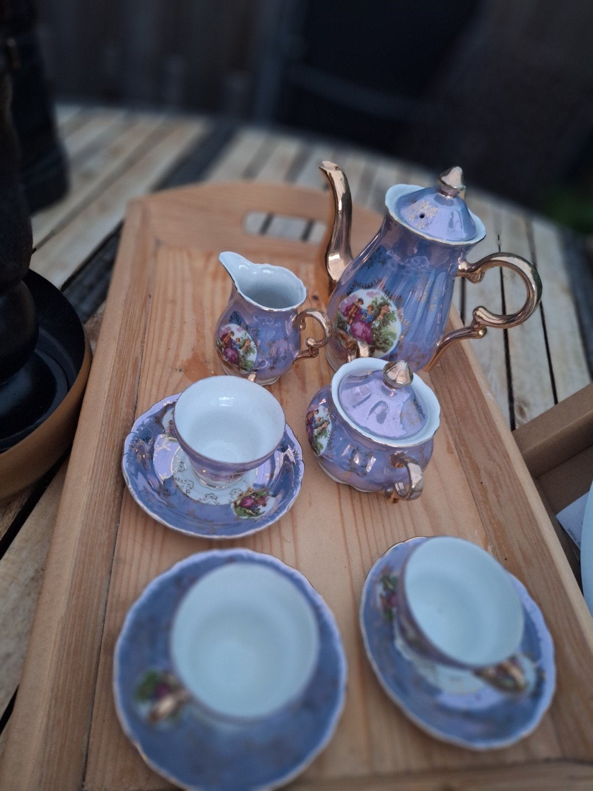 chinees servies, Ophalen