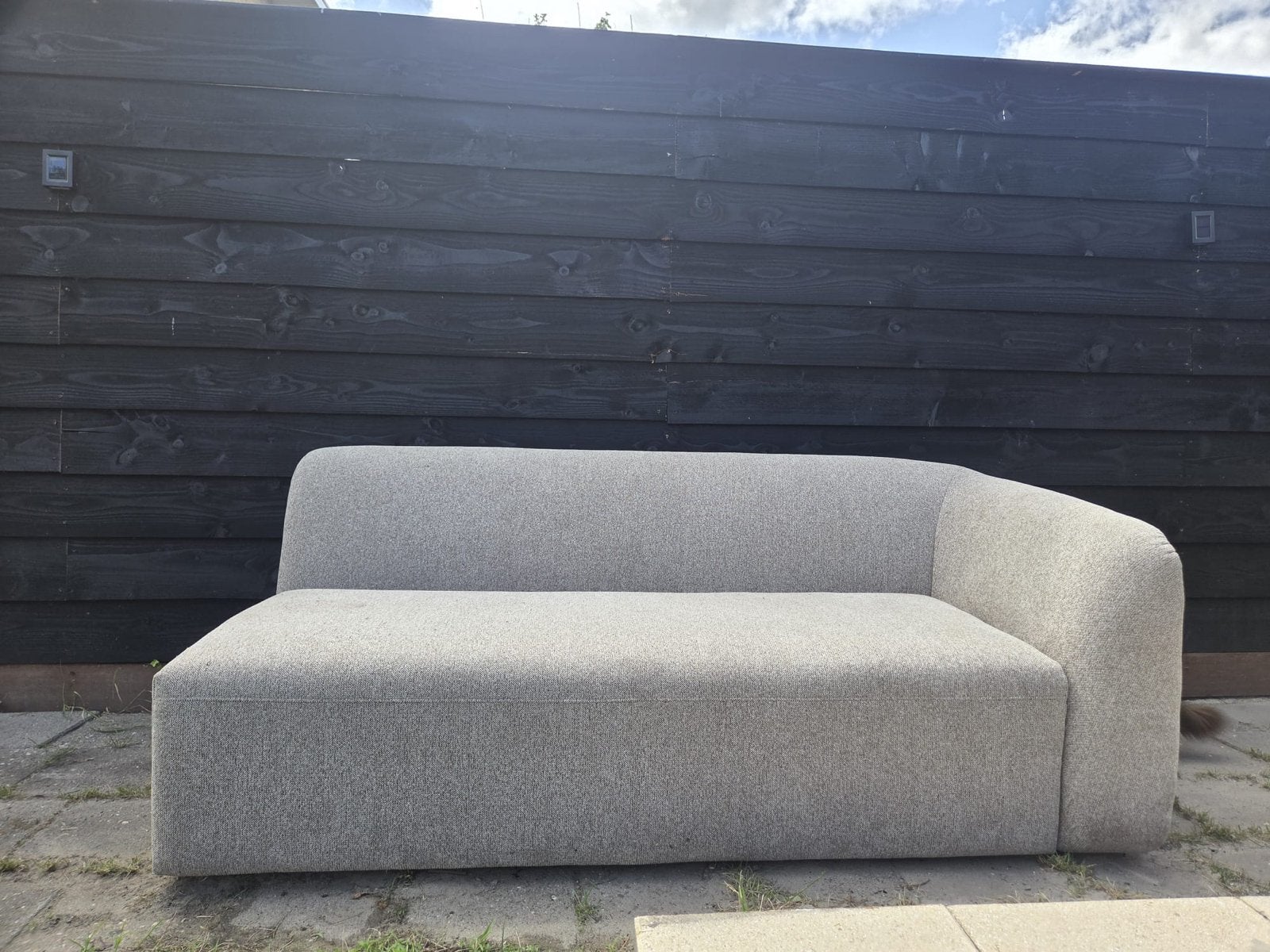 Be Pure Home Sevilla Hoekbank - Off White Melange, Ophalen, 250 tot 300 cm, 100 tot 125 cm, Zo goed als nieuw