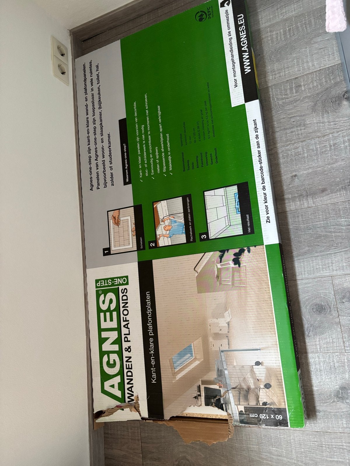 Nieuw pak Agnes One-Step plafondplaten 62x122 cm, Ophalen of Verzenden, Nieuw, Overige materialen, Minder dan 20 mm