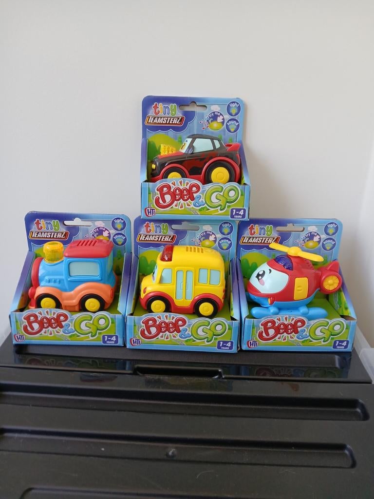 Tiny Teamsterz Beep & Go Voertuigen Set (6 stuks), Ophalen of Verzenden, Nieuw