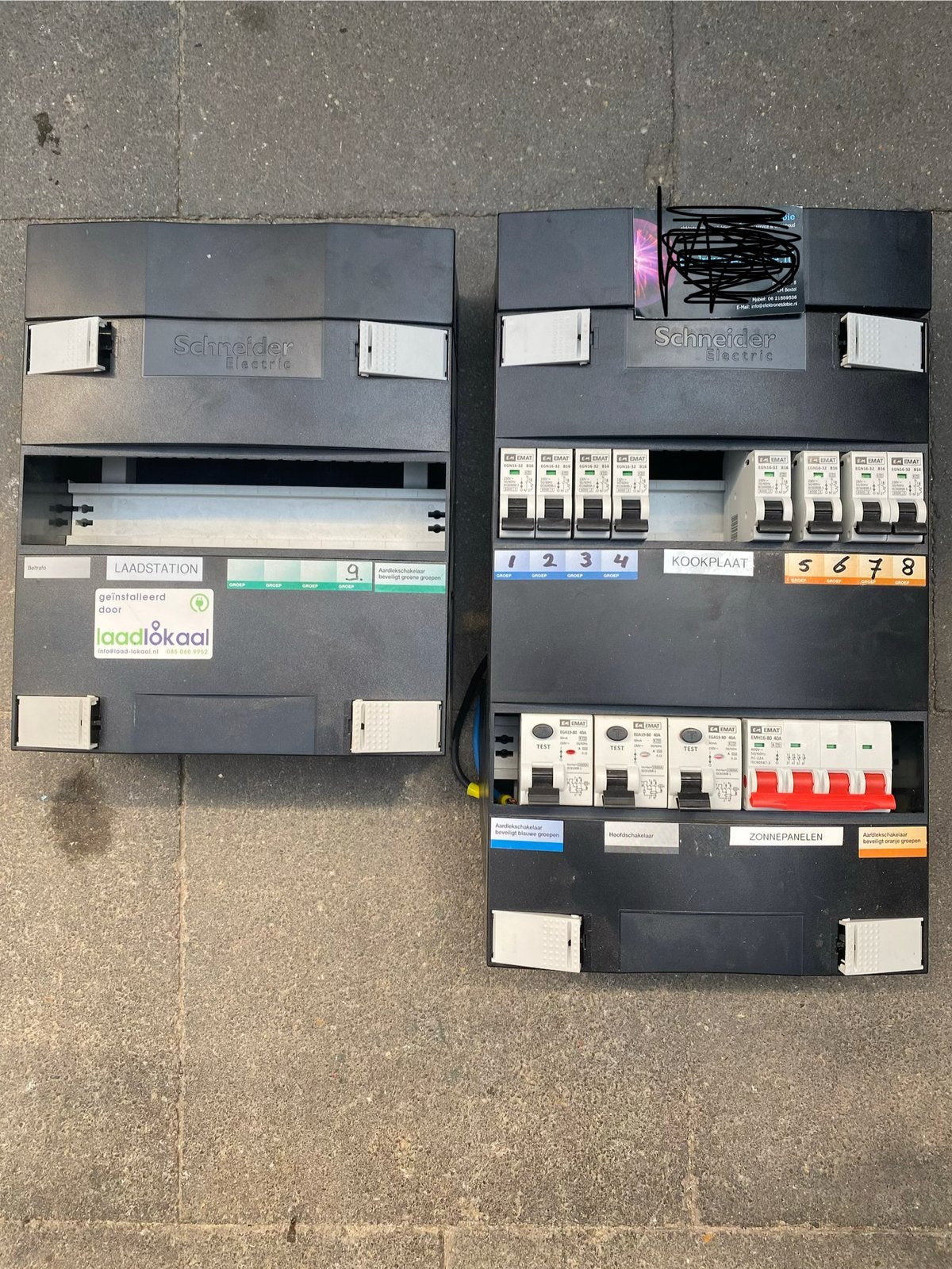 Groepenkast van Schneider met automaten EMAT, Ophalen, Zo goed als nieuw, Overige typen