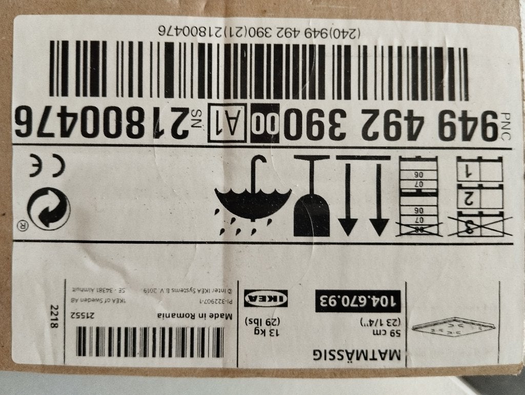 inductieplaat Ikea Matmassig, Ophalen, Nieuw, 4 kookzones, Inbouw