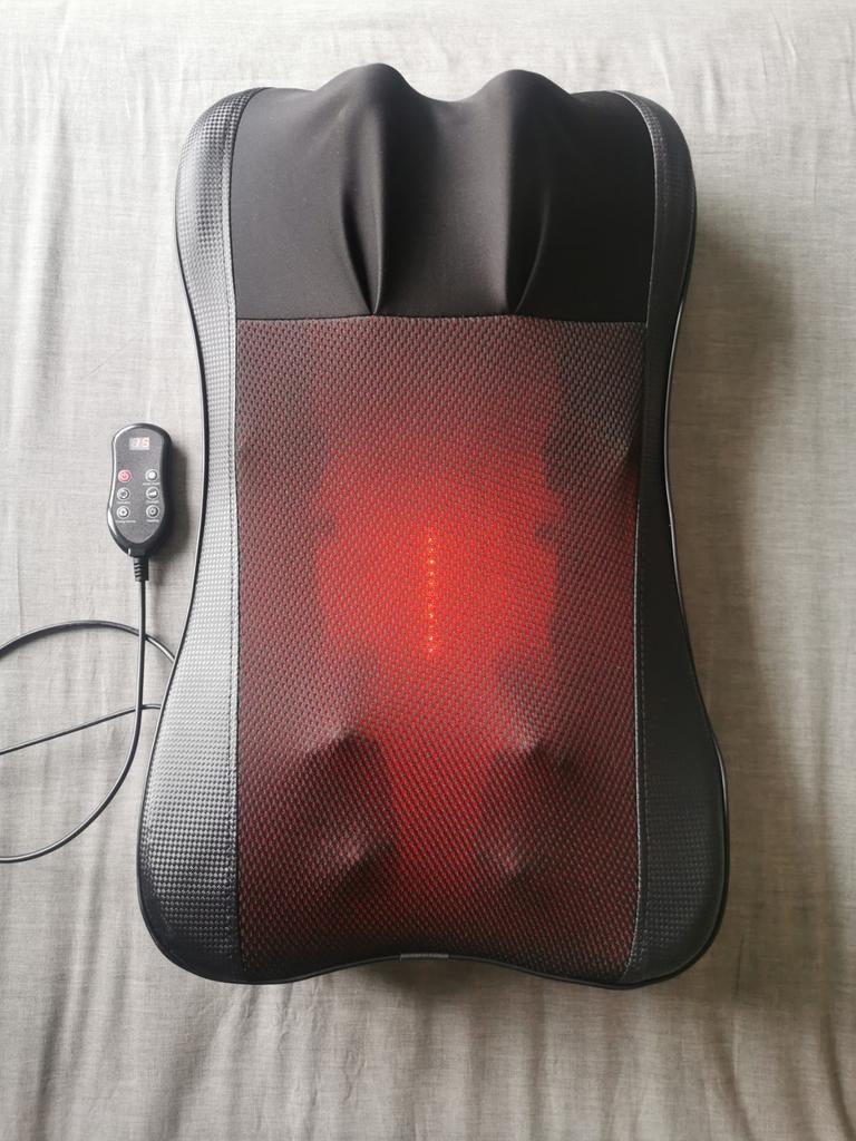 Hoogwaardig rugmassage apparaat + infrarood, Sport en Fitness, Ophalen of Verzenden, Zo goed als nieuw, Massagestoel of Kussen