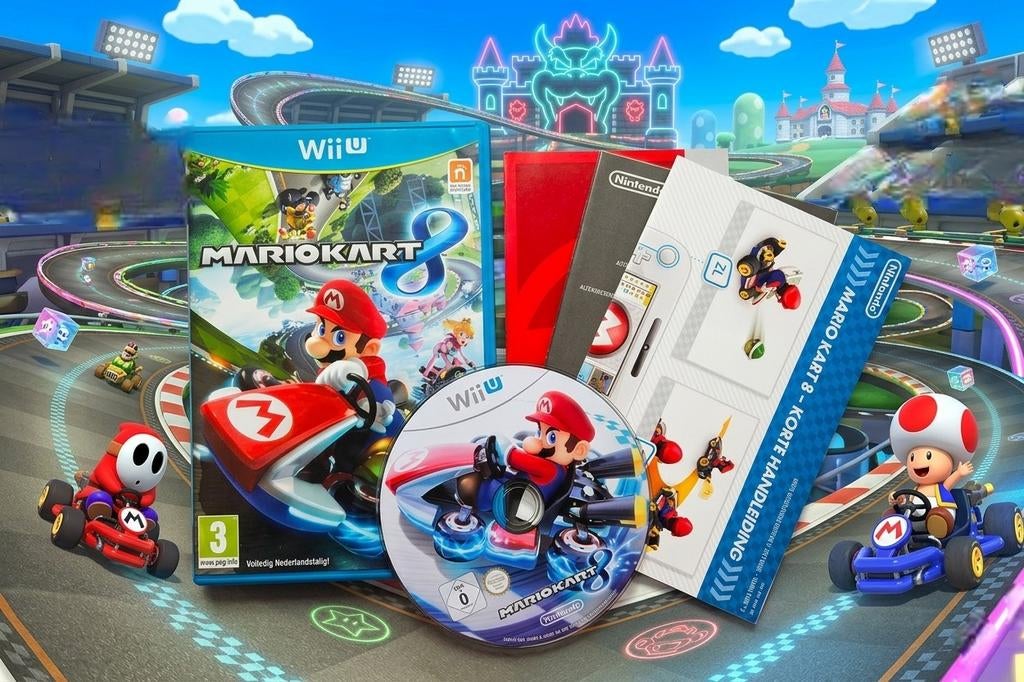 Mario Kart 8 (Wii U) - In topstaat!, Spelcomputers en Games, Spelcomputers | Nintendo Wii U, Ophalen of Verzenden, Zo goed als nieuw