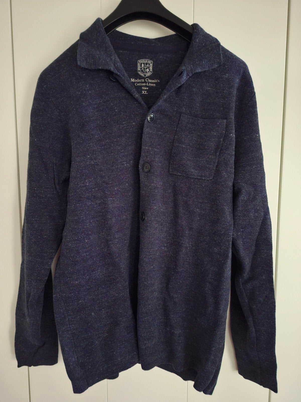 State of Art Heren Vest XL - Katoen/Linnen, Kleding | Heren, State of Art, Blauw, Maat 56/58 (XL), Ophalen of Verzenden