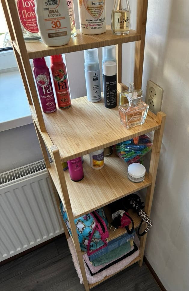 RÅGRUND Stellingkast, bamboe IKEA badkamermeubel, Ophalen of Verzenden, Zo goed als nieuw