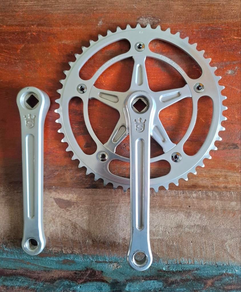 Vintage Sugino Mighty Competition 1st gen.baanfiets crankset, Verzenden, Nieuw, Crankstel of Pedalen