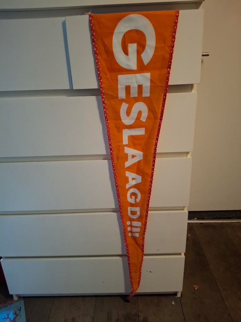 Geslaagd vaandel, Diversen, Ophalen of Verzenden, Zo goed als nieuw
