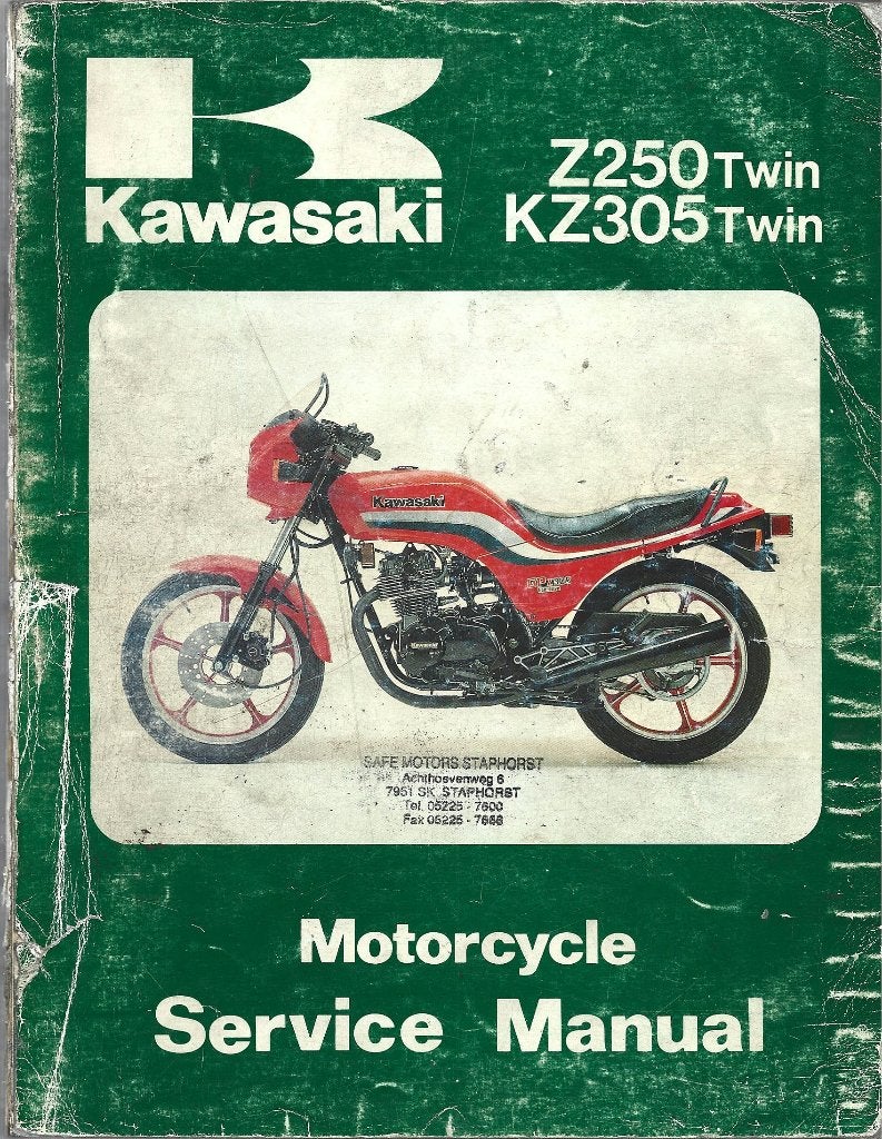 Kawasaki Z250 KZ 305 Twin service manual werkplaatboek, Motoren, Handleidingen en Instructieboekjes, Verzenden, Kawasaki
