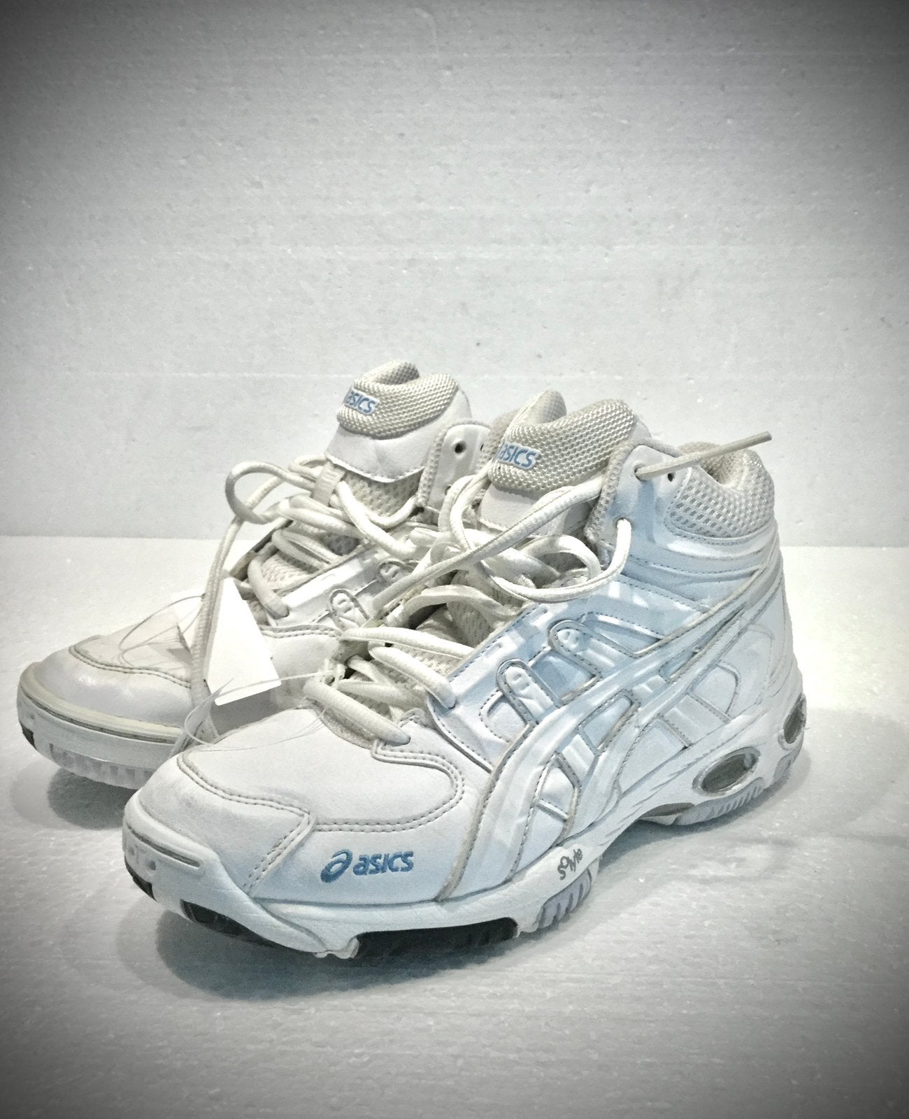 Asics Crossover sport schoenen / sneakers leder wit 37,5, Wit, Ophalen of Verzenden, Sneakers of Gympen, Gedragen