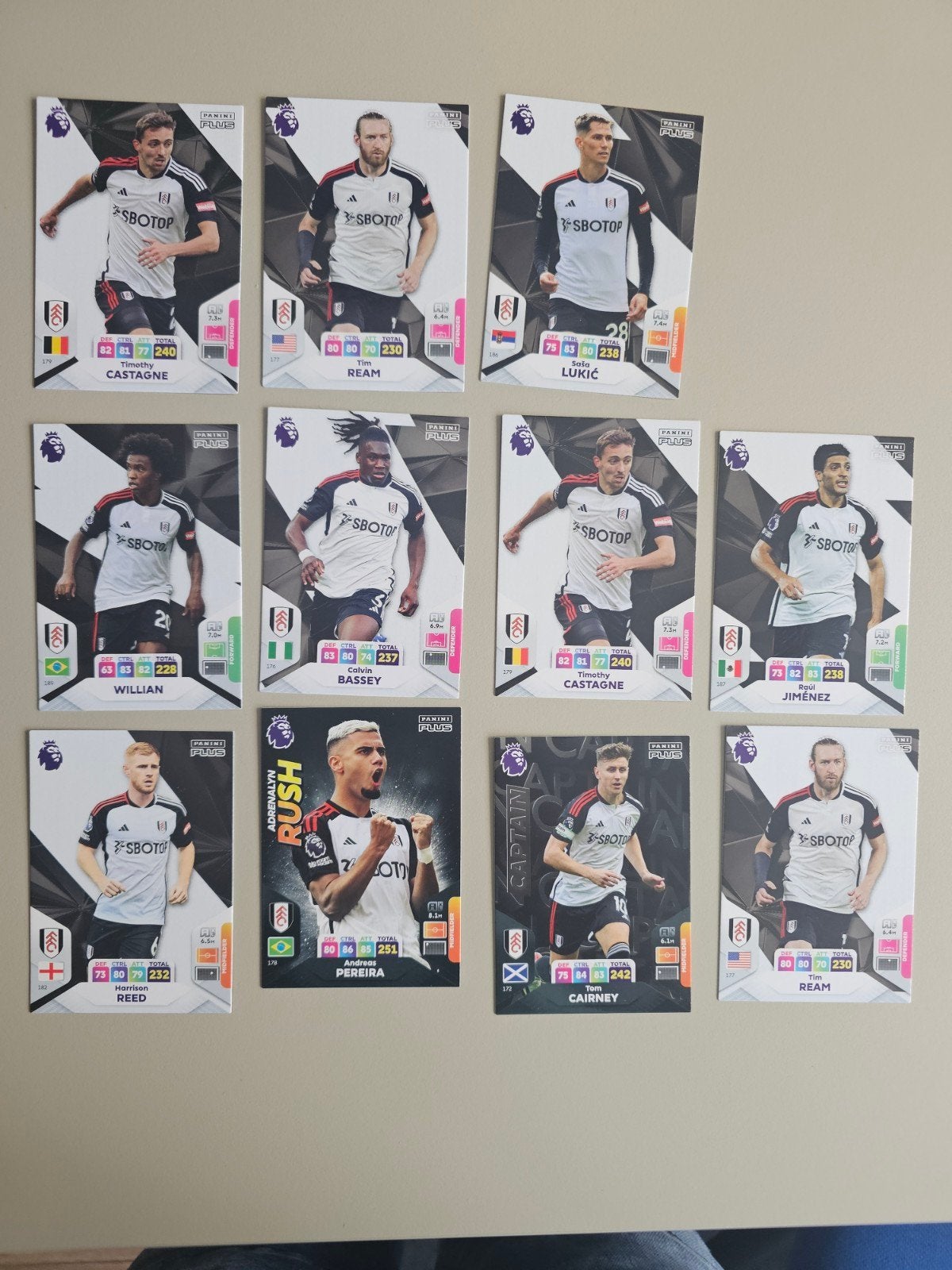 Panini Adrenalyn XL Premier League 2023-2024 Fulham kaarten, Ophalen, Zo goed als nieuw, Buitenlandse clubs, Spelerskaart