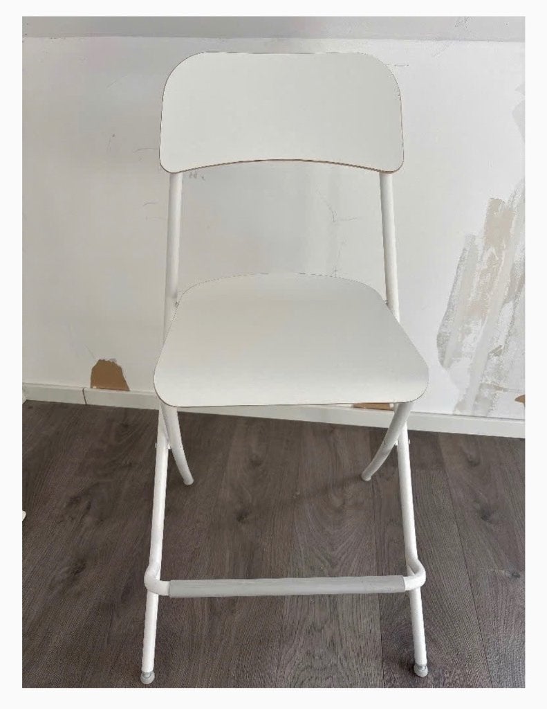 IKEA Franklin barkruk (opklapbaar), Ophalen, Gebruikt, Met voetsteun, 60 tot 90 cm