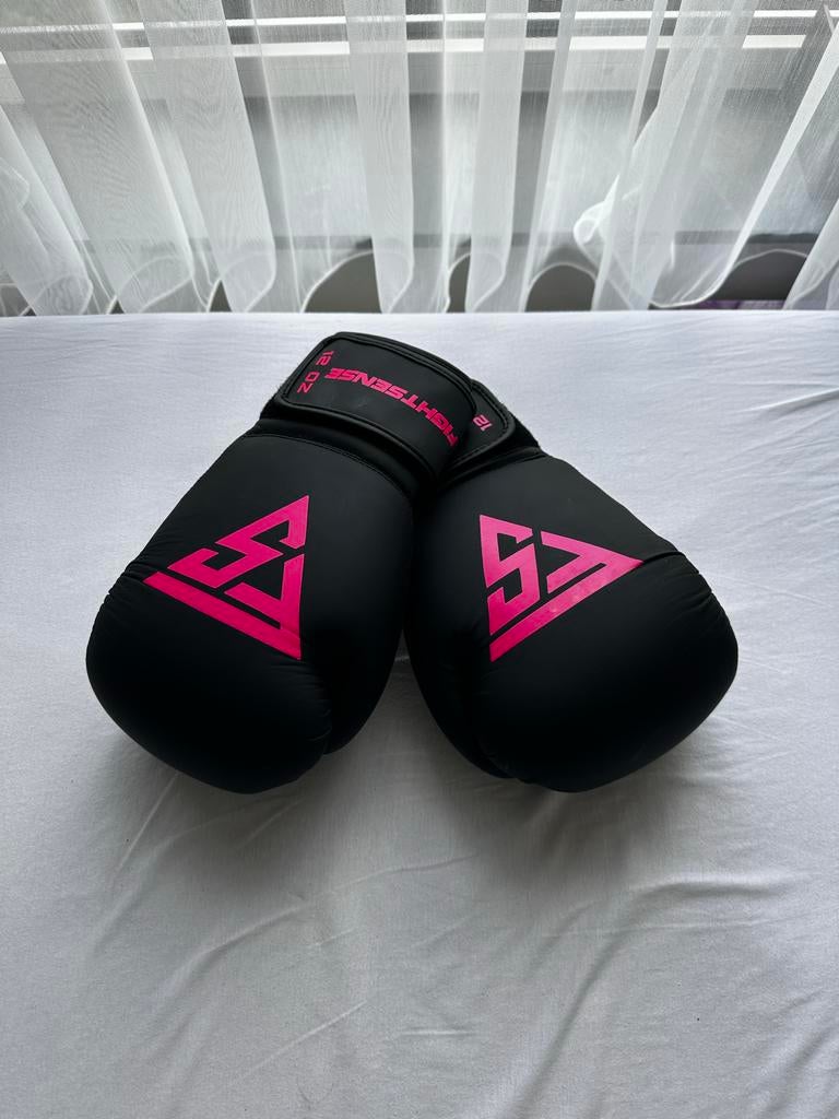 Fightsense Bokshandschoenen Dames 12oz - Zwart/Roze, Ophalen of Verzenden, Zo goed als nieuw, Overige