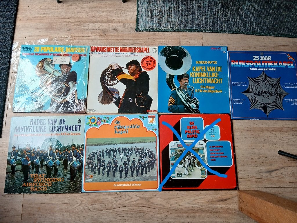 LP's Marsmuziek, Politiekapel, Mariniers, Luchtmacht, Ophalen of Verzenden, Gebruikt, 12 inch, LP