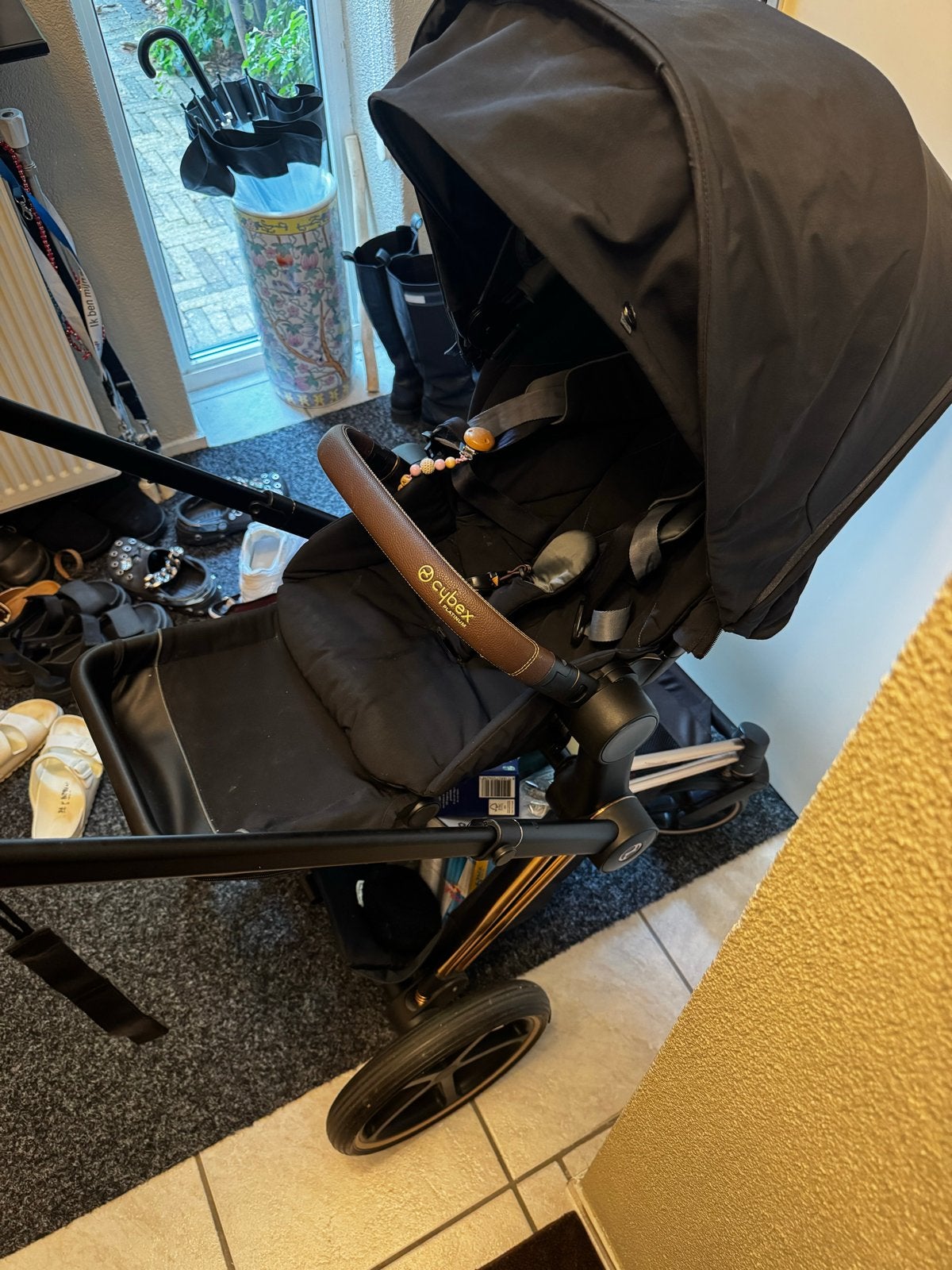 Cybex Priam Kinderwagen met Reiswieg en adapters, Gebruikt, Combiwagen, Met reiswieg, Ophalen