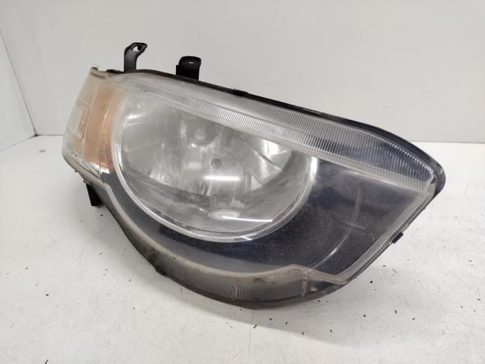Koplamp rechts van een Mitsubishi Colt, Gebruikt, -, -, Ophalen of Verzenden