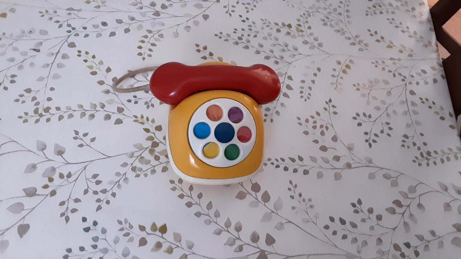 Speelgoedtelefoon met draaischijf en geluid, Ophalen of Verzenden, Gebruikt, Overige typen, Met geluid