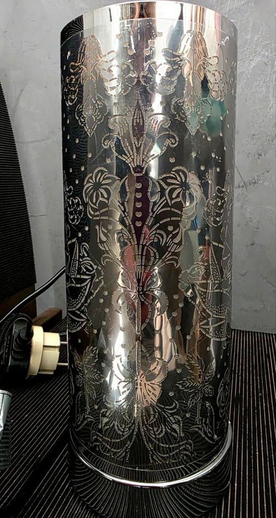 RVS Buddha tafellamp keuze uit 8 kleuren diffuus LEDlicht, Ophalen of Verzenden, Nieuw, Glas