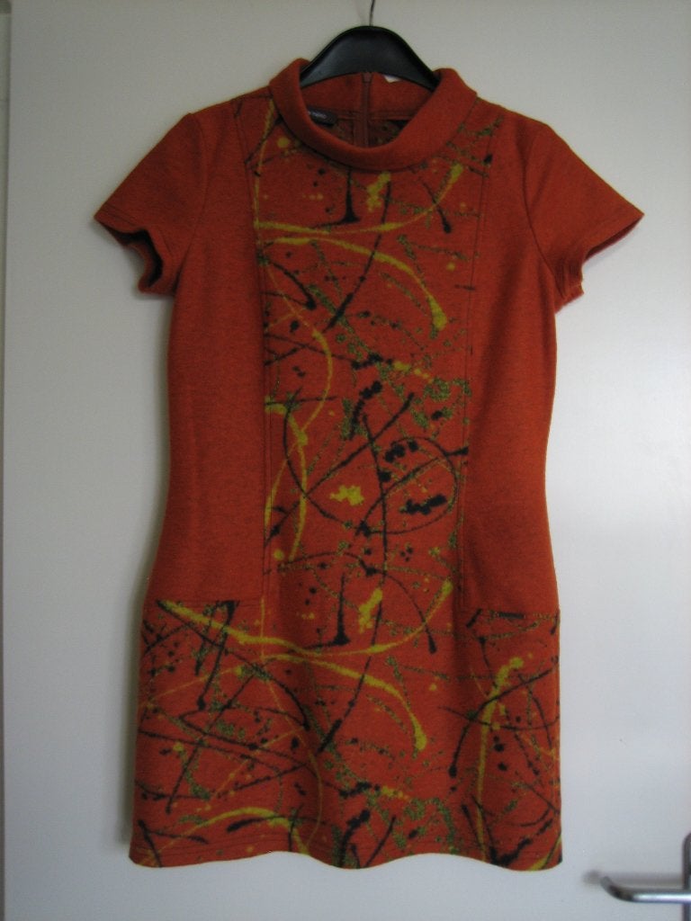 Exclusief artistiek jurkje of tuniek MARIE MÉRO 36 snazzeys, Marie Méro, Verzenden, Nieuw, Oranje