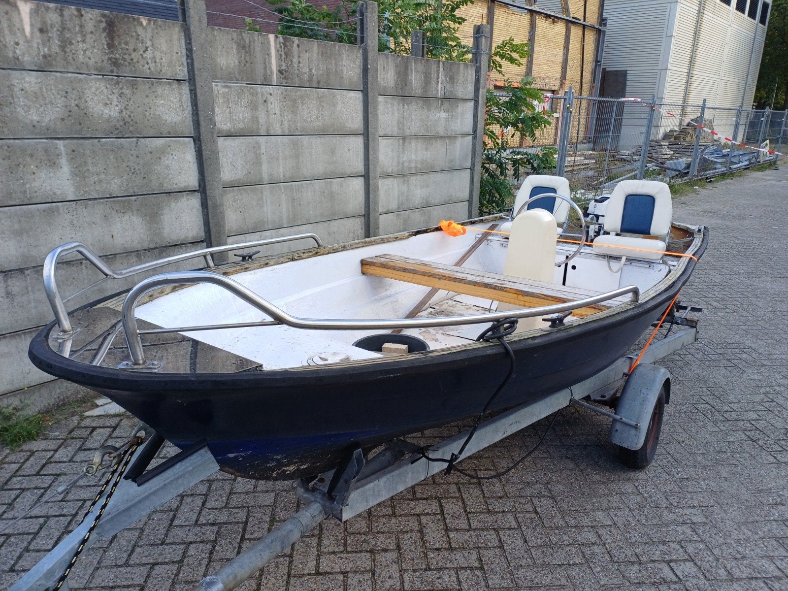 console/ visboot 4 meter 15pk incl trailer opknapper, Ophalen, 10 tot 30 pk, Gebruikt, Beekman