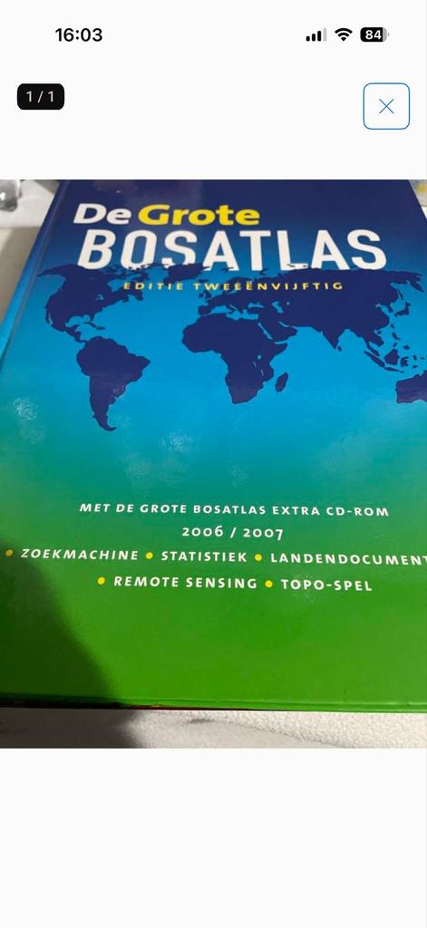 De Grote Bosatlas - Editie Tweeënvijftig (2006/2007), Gelezen, Bosatlas, 2000 tot heden, Ophalen of Verzenden