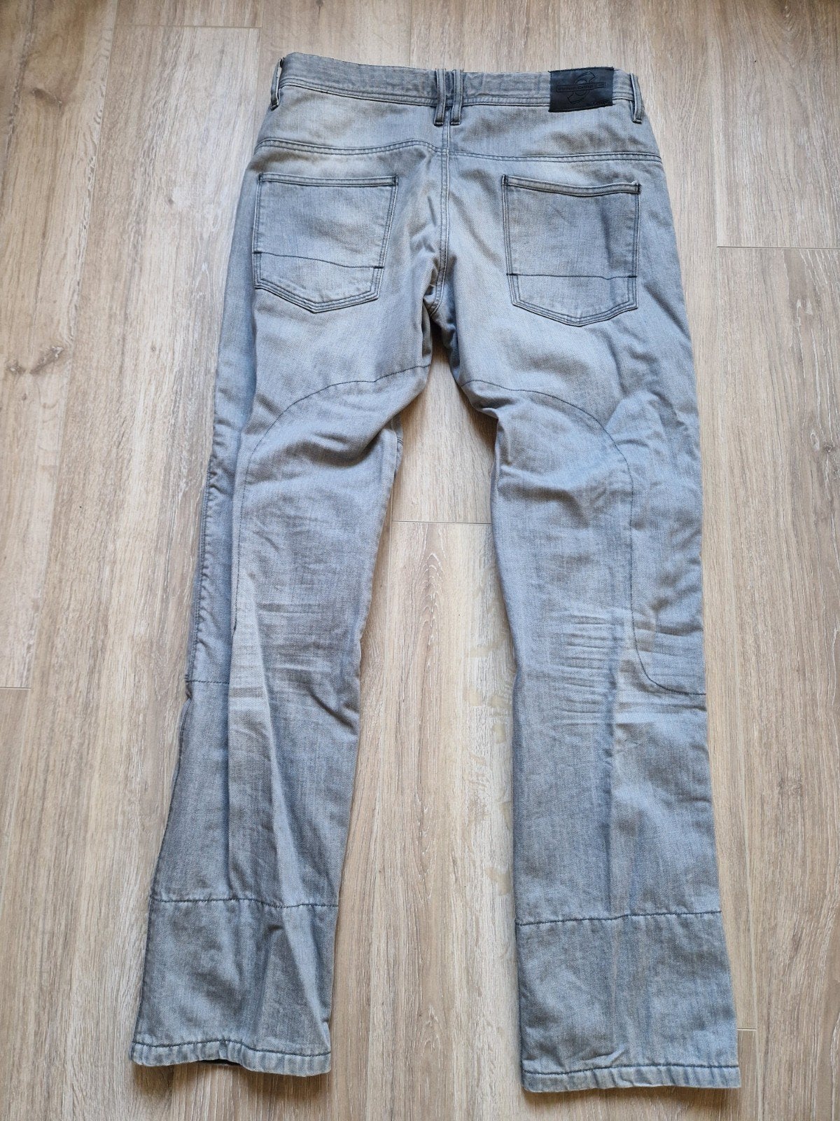 Intelligent Concept motorjeans licht grijs maat L 36, Motoren, Ophalen of Verzenden, Tweedehands, Heren, Broek | textiel