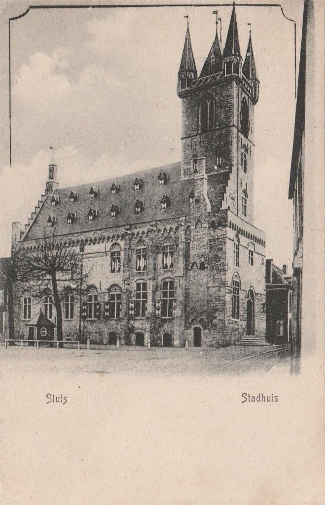SLUIS  Stadhuis (Lettertype 1), Verzenden, Voor 1920, Ongelopen, Zeeland