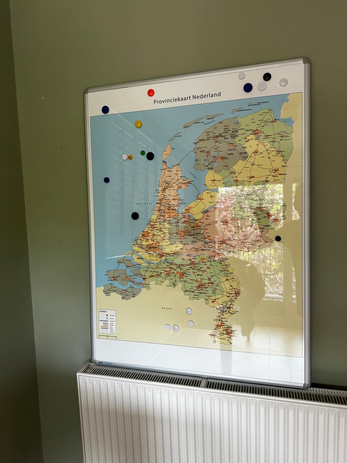 Magneetbord provinciekaart Nederland - Sam Creative, Ophalen, Zo goed als nieuw