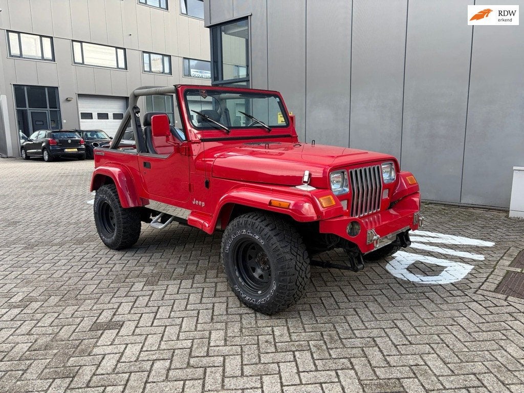 Jeep Wrangler 4.0i Softtop Automaat Airco Roestvrij, Automaat, Gebruikt, Lederen bekleding, Vierwielaandrijving