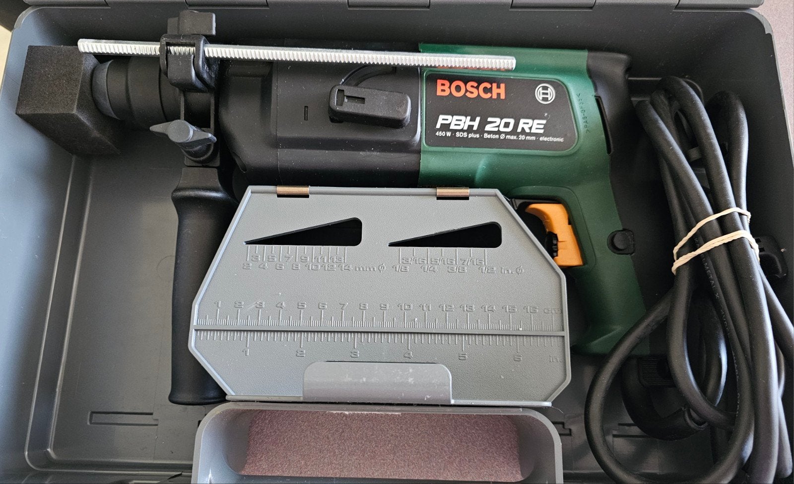 Bosch PBH 20 RE Boorhamer met veel accessoires en koffer, Boor- en/of Breekhamer, Nieuw, Ophalen of Verzenden, Variabele snelheid