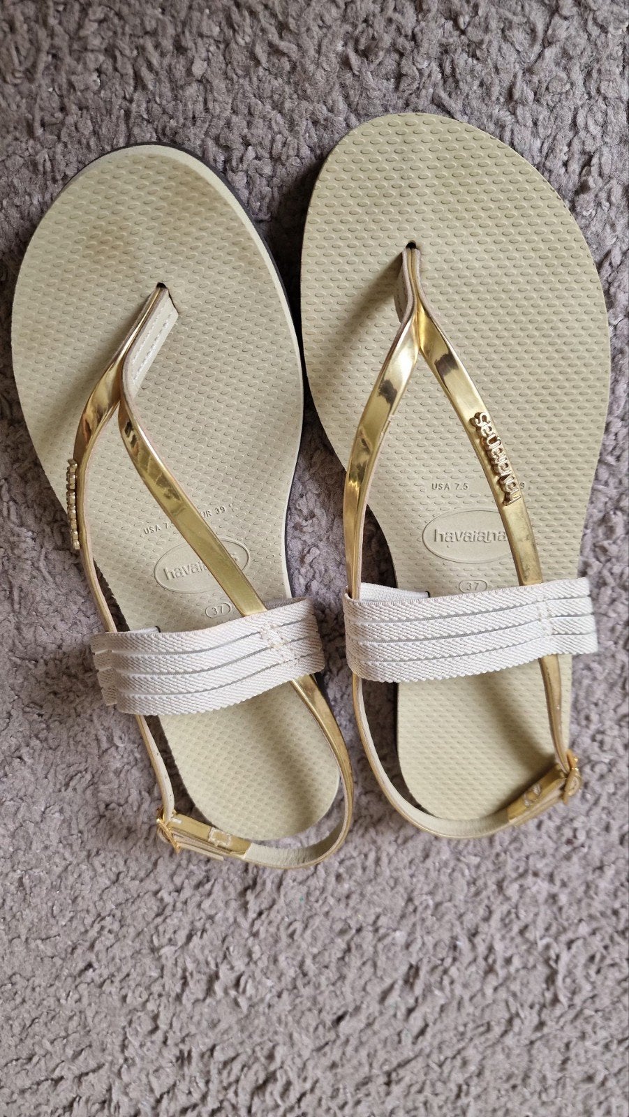 Havaianas sandalen, maat 39, Ophalen of Verzenden, Zo goed als nieuw, Sandalen of Muiltjes