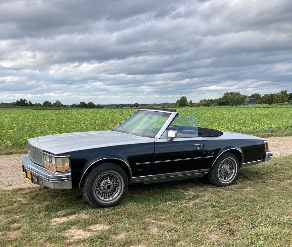 Cadillac Cabriolet 1979 zwart, Auto's, Cadillac, Automaat, 5660 cc, Achterwielaandrijving, 8 cilinders