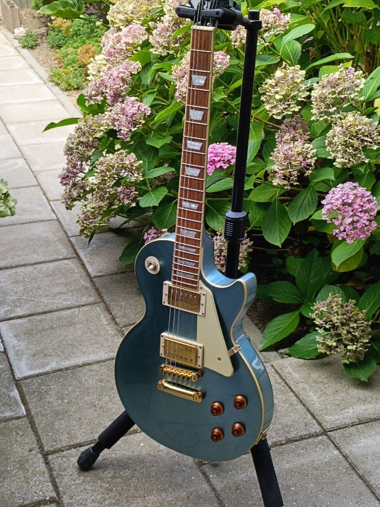 Epiphone LP Standard Pelham Blue, Ophalen of Verzenden, Gebruikt, Solid body, Epiphone