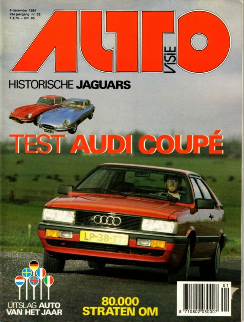 Autovisie test Audi Coupe GT 5E December 1984, Ophalen of Verzenden, Gelezen, Audi