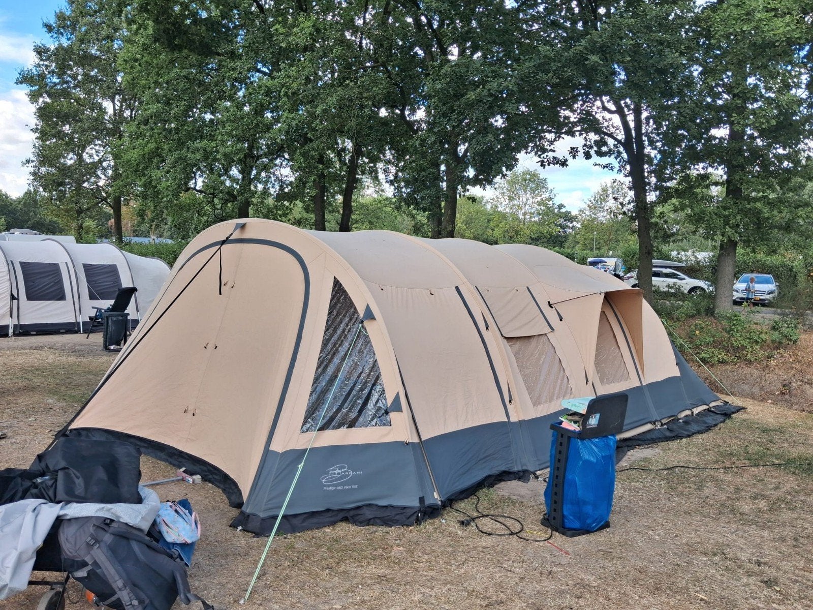 Te koop Bardani royal prestige 460  tunneltent voor 6 p, Caravans en Kamperen, Ophalen, Gebruikt, Tot en met 6