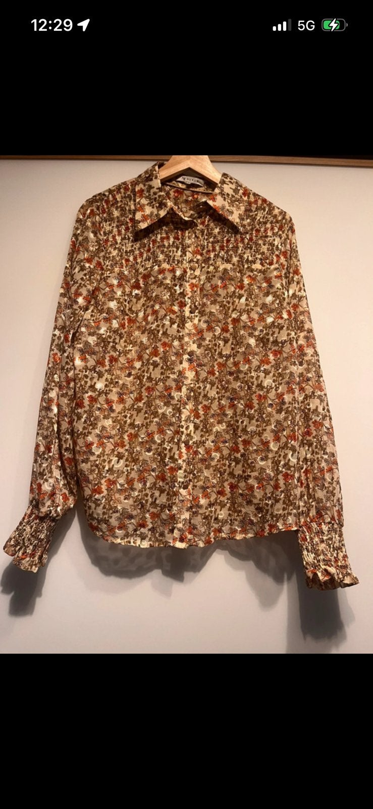 Nukus Blouse XL, Kleding | Dames, Verzenden, Zo goed als nieuw, Maat 42/44 (L), Beige
