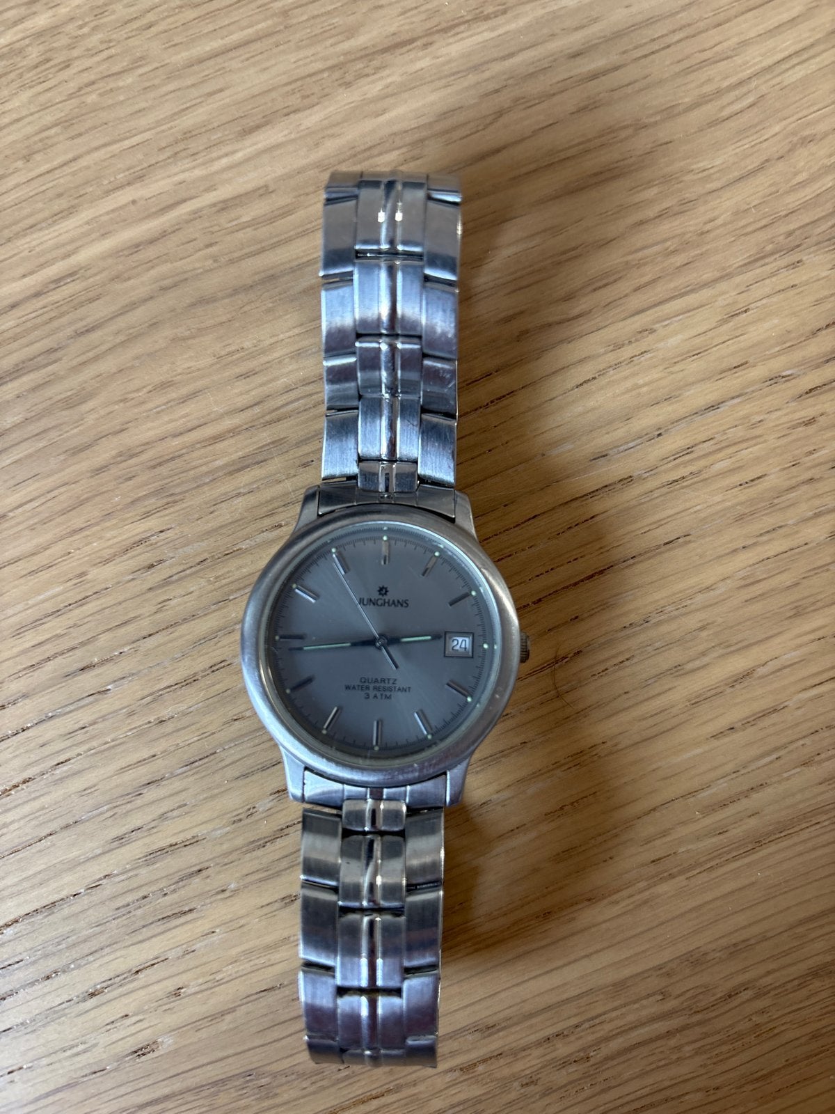 Junghans Horloge op batterij - Batterij dient vervangen te w, Gebruikt, Staal, Polshorloge, Ophalen