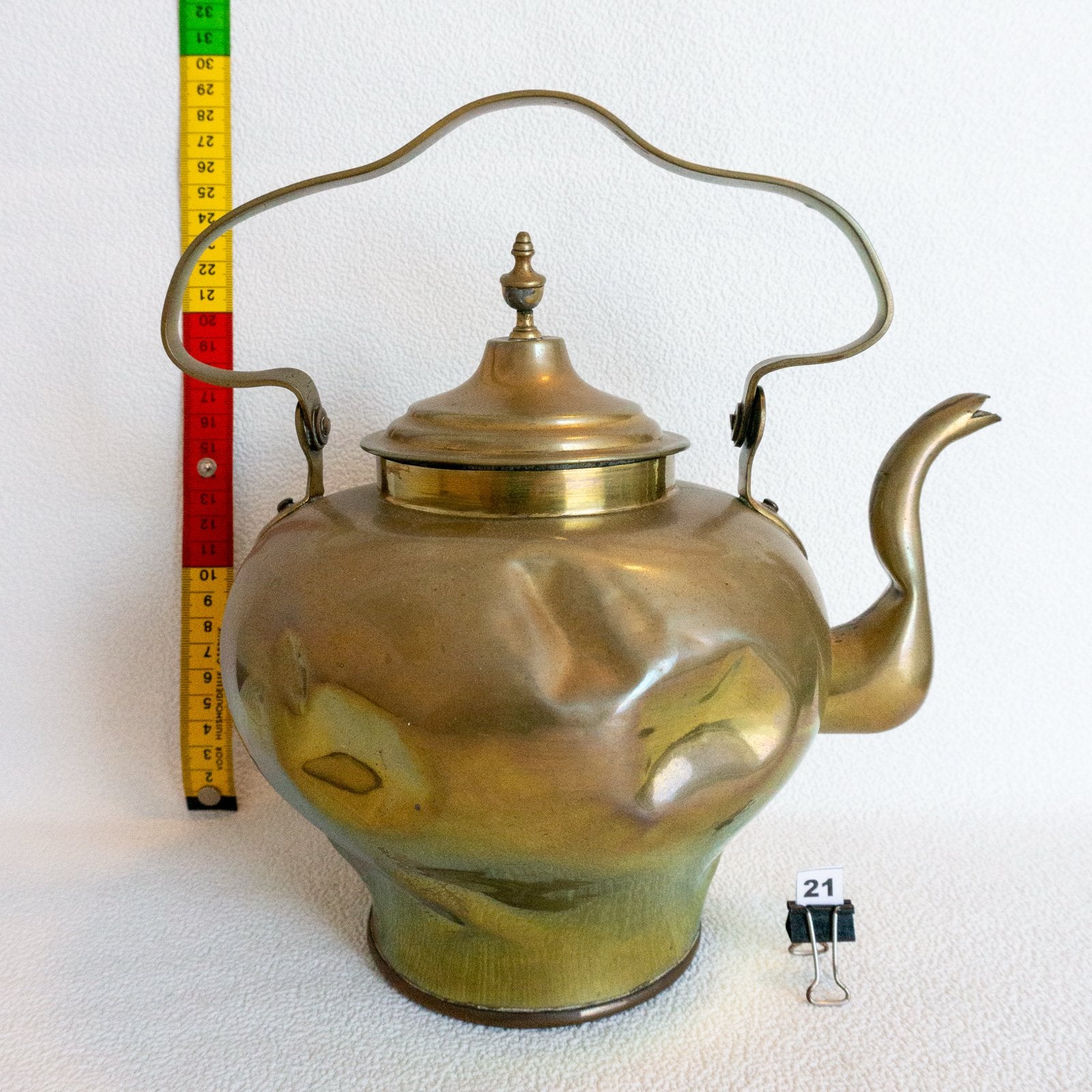 Antieke Koperen Theepot / Waterketel - Vintage Decoratie, Ophalen, Koper