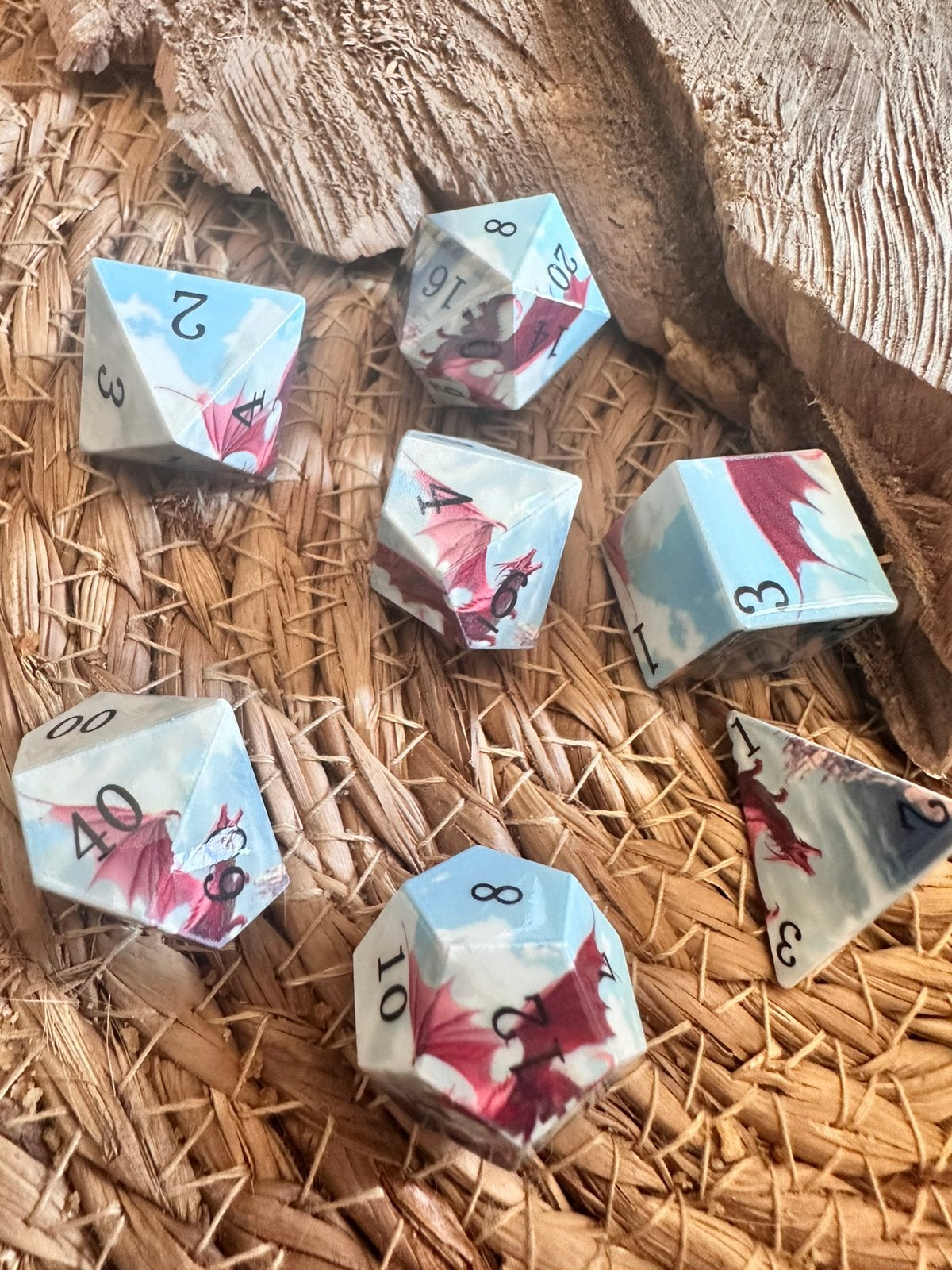 DND dice / Dragons / D&D / RPG / dobbelstenen set / nieuw, Ophalen of Verzenden, Nieuw