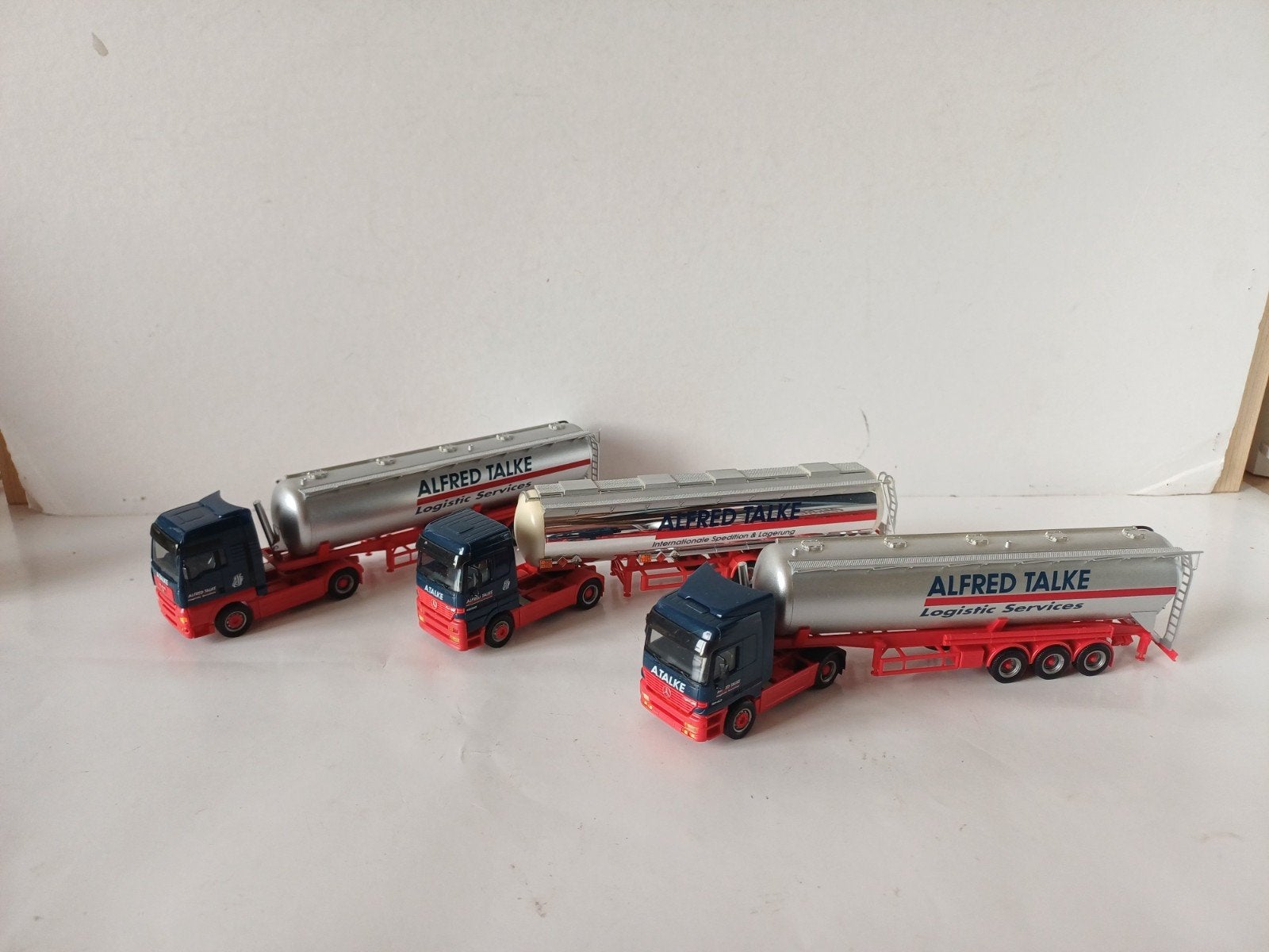 Herpa 1:87 Alfred Talke Mercedes M.A.N truck tanker lkw, Overige merken, Gelijkstroom of Wisselstroom, Wagon, Ophalen of Verzenden