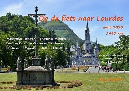 Op de fiets naar Lourdes 2020 routeboek, Overige merken, Guy Raskin, Verzenden, Europa