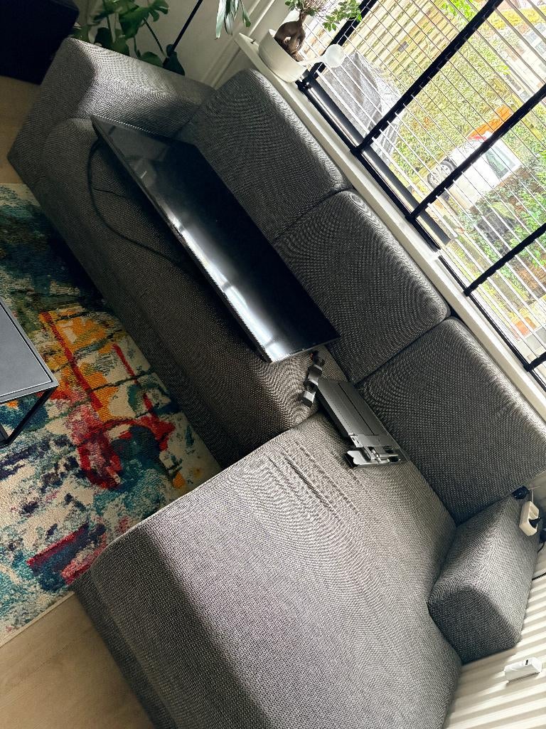 hoekbank, Huis en Inrichting, Banken | Bankstellen, Ophalen, 250 tot 300 cm, Hoekbank, Zo goed als nieuw