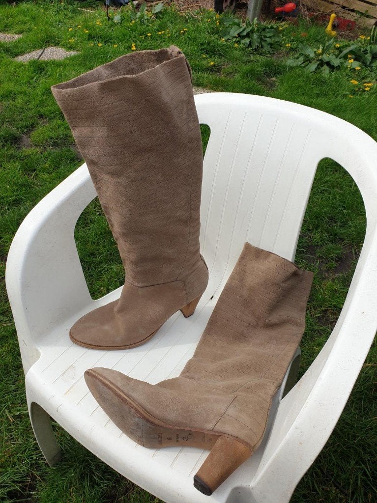 Gave hoge leren laarzen. Mt 41. Merk Atelier Do Sapato, Bruin, ., Ophalen of Verzenden, .