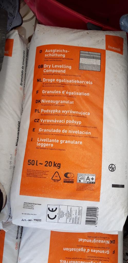 Egalisatie korrels, Ophalen, Overige materialen, Minder dan 4 cm, 15 m² of meer