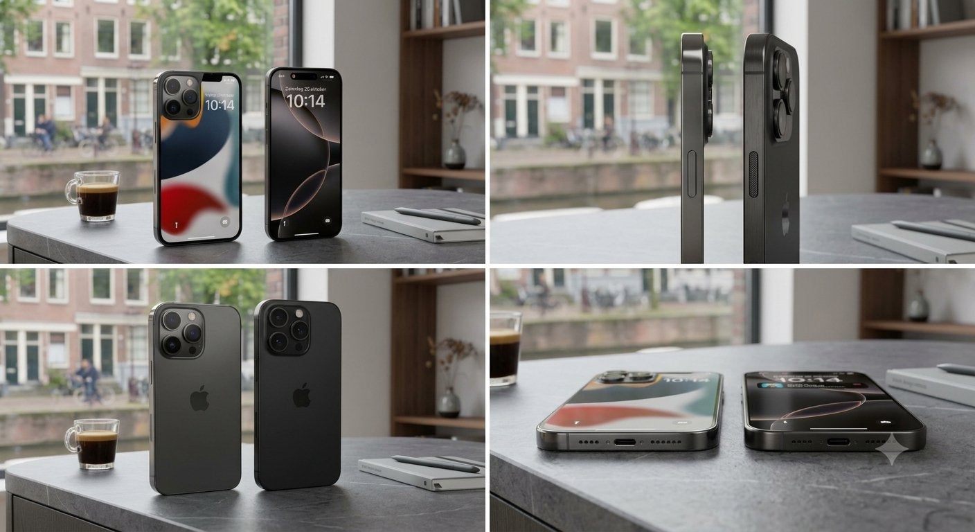 iPhone 13 Pro & iPhone 16 Pro (Zwart) – 100% Batterij, ., Zwart, Ophalen of Verzenden, Zo goed als nieuw