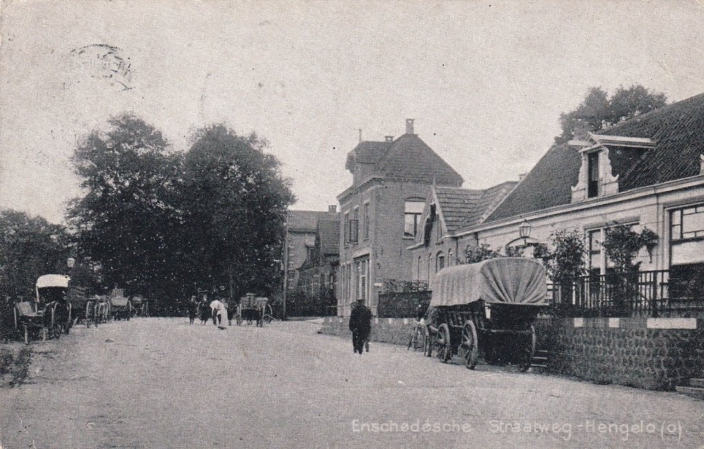 Hengelo, Enschede, 1907., Verzamelen, Verzenden, Voor 1920, Gelopen, Overijssel