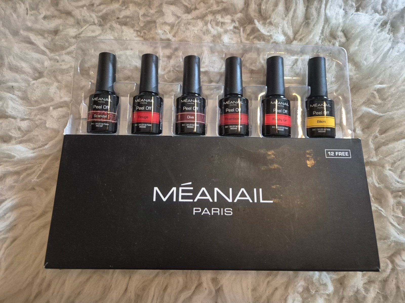 Méanail Paris Peel Off Gel Nagellak - Set 6 Warme Kleuren -, Ophalen of Verzenden, Nieuw, Overige typen