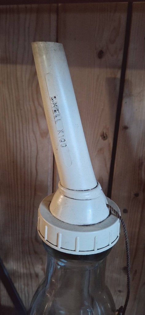 Meerdere vintage olieflessen, oliefles van Shell️️️️⛽️, Gebruikt, ., ., .