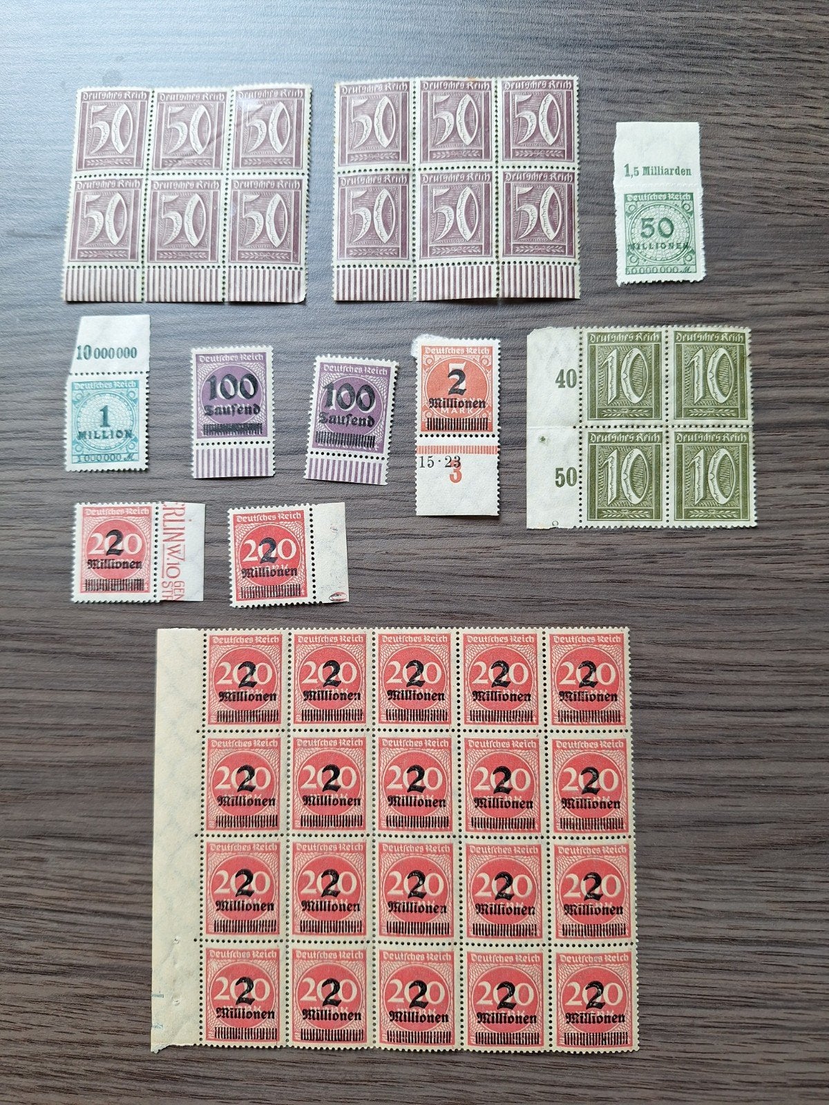 Duitse rijk, voornamelijk INFLA met randstukken, Postzegels en Munten, Ophalen of Verzenden, Buitenland
