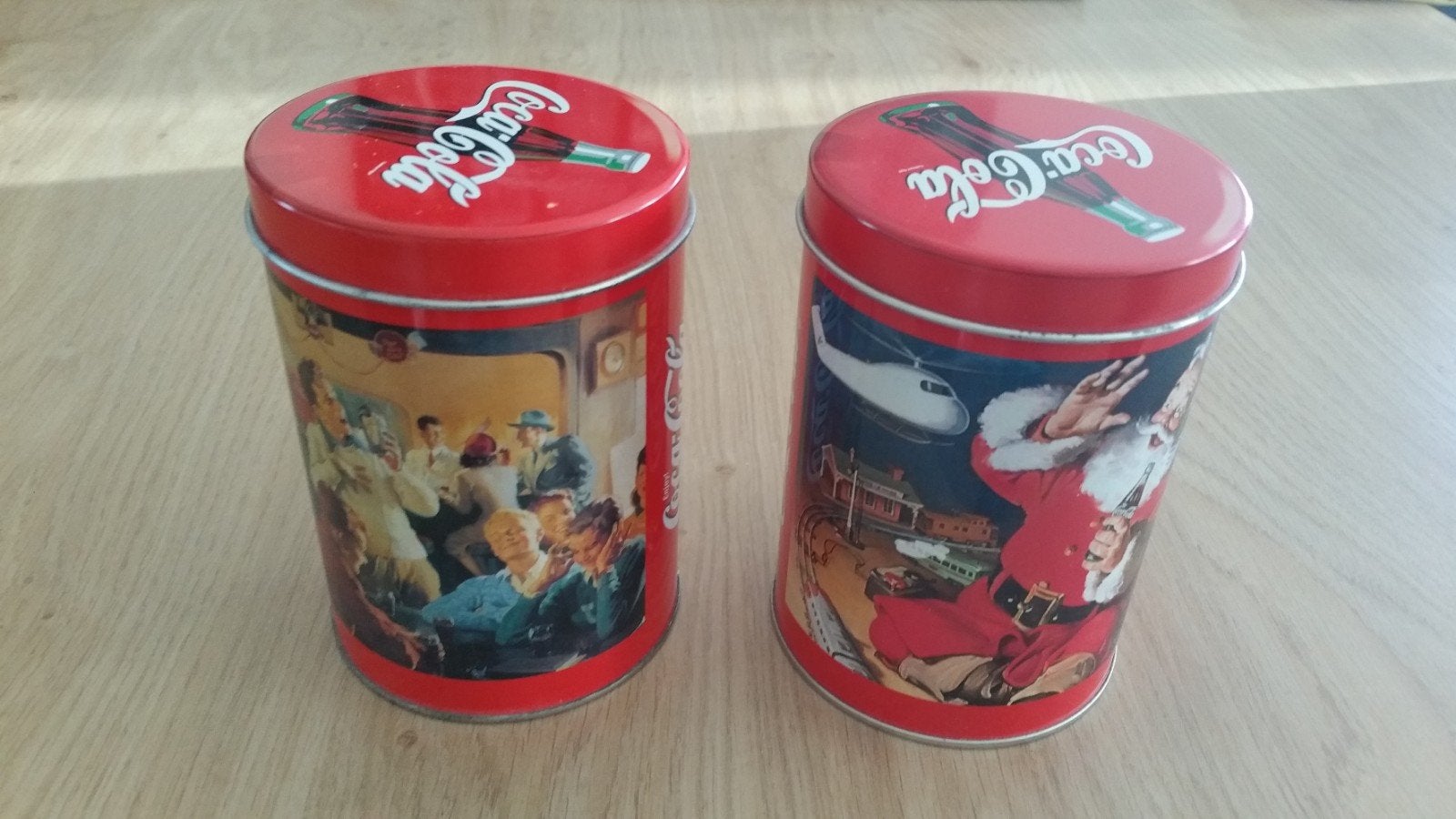 2 Coca-Cola opbergblikken, Ophalen of Verzenden, Zo goed als nieuw, Overige